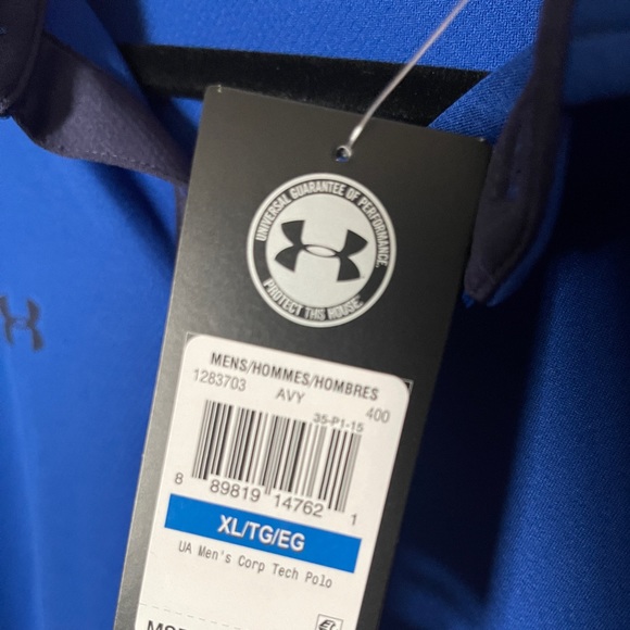 Under Armour Shirts Mens Xl Under Armour Royal Blue Polo Shirt Poshmark